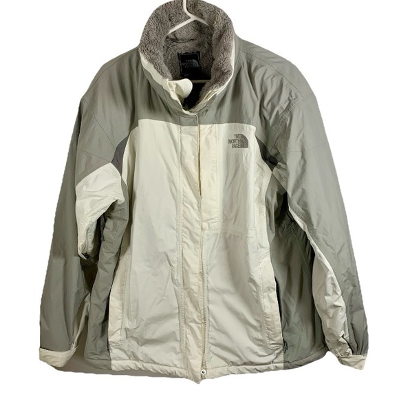 The North Face Jackets & Blazers - North Face Jacket Women XL Hyvent Full Zip Waterproof Ski Gray & White NO HOOD